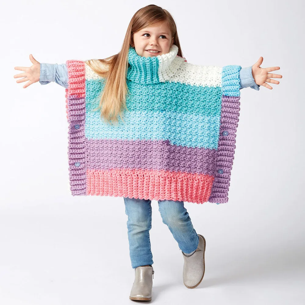 Free knitting patterns for childrens ponchos