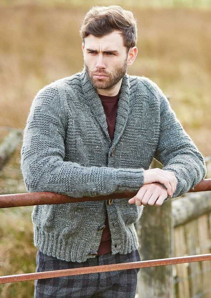 Free knitting patterns for men's cardigan sweaters
