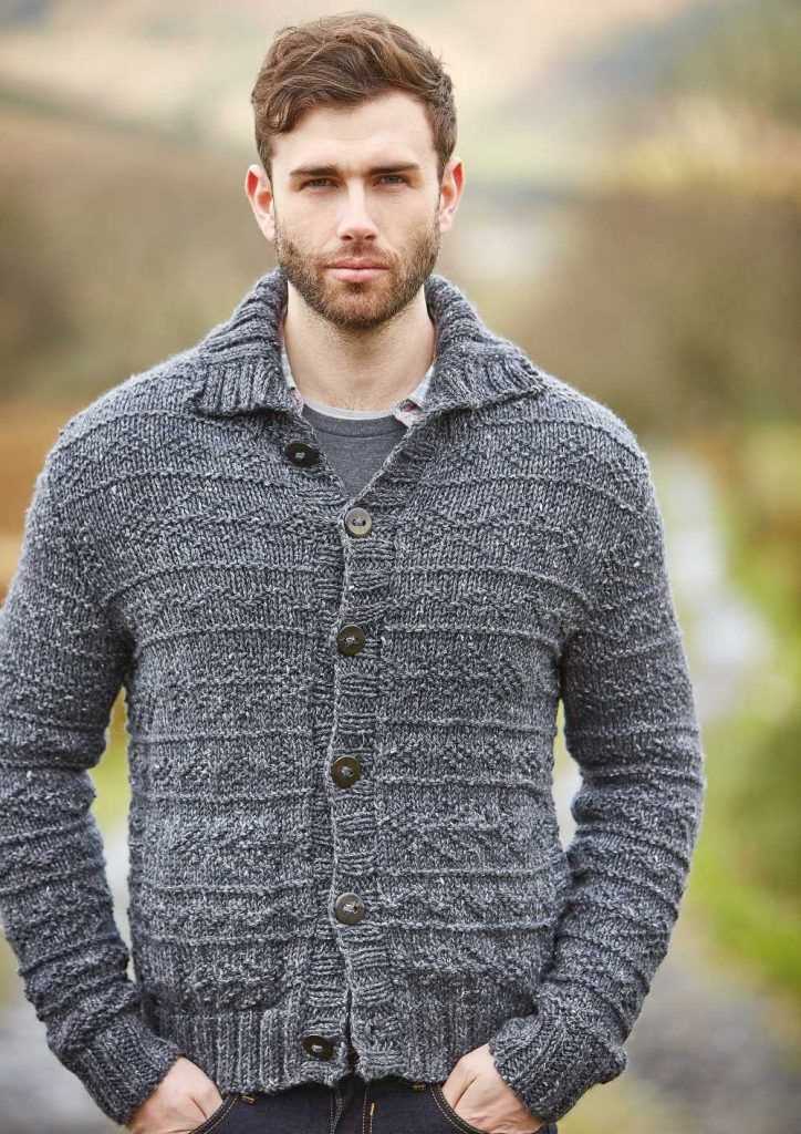 Free knitting patterns for men's cardigan sweaters
