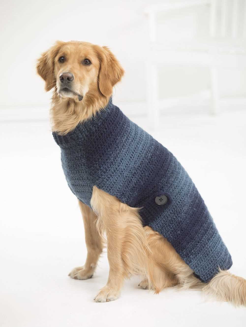 Free large dog sweater knitting pattern