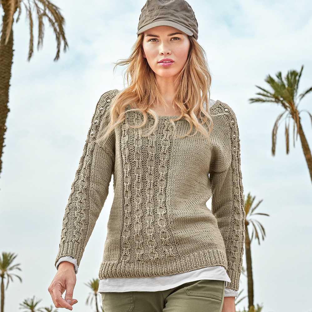 Free knitting patterns for women's pullover sweaters