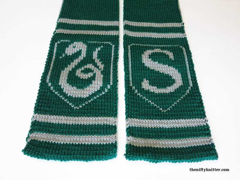 Harry potter house scarves knitting pattern
