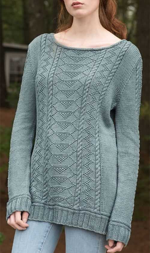 Free knitting patterns for ladies sweaters