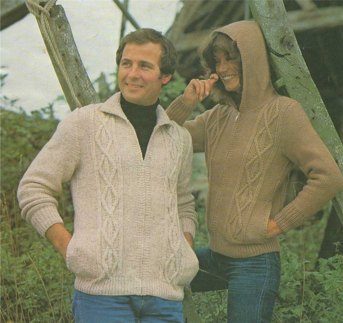 Free mens aran cardigan knitting patterns