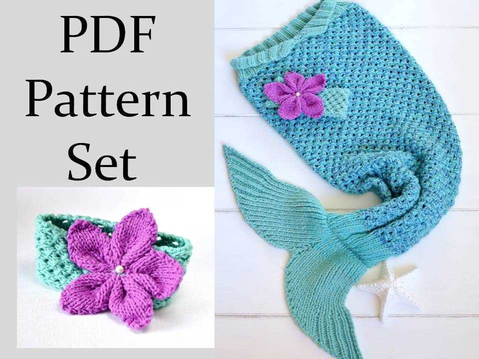 Free mermaid tail knitting pattern