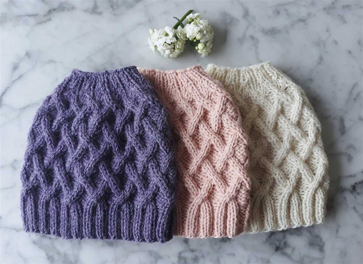 Free messy bun knit pattern