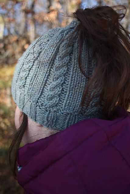 Free messy bun knit pattern