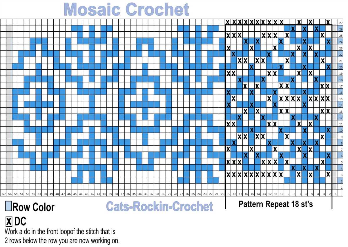Free mosaic knitting patterns