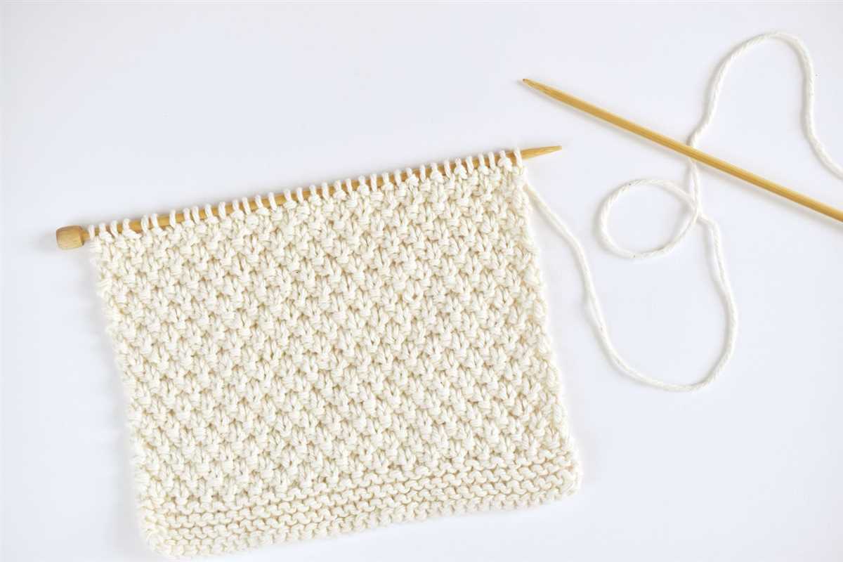 Free moss stitch scarf knitting pattern