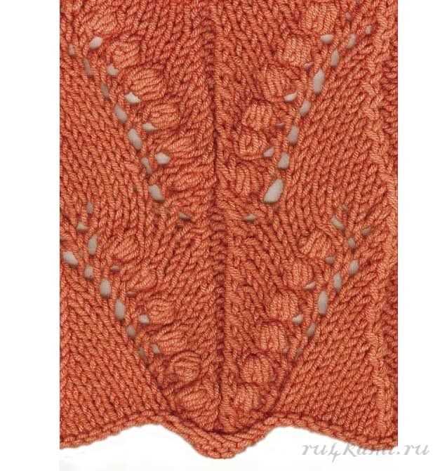Bobble knit scarf pattern