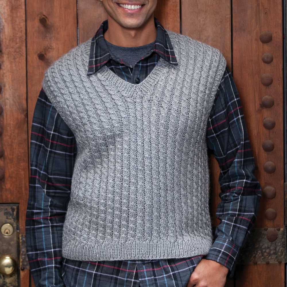 Knitting pattern for men's vest free