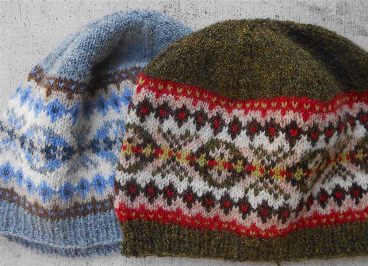 Fair isle fisherman's kep knitting pattern