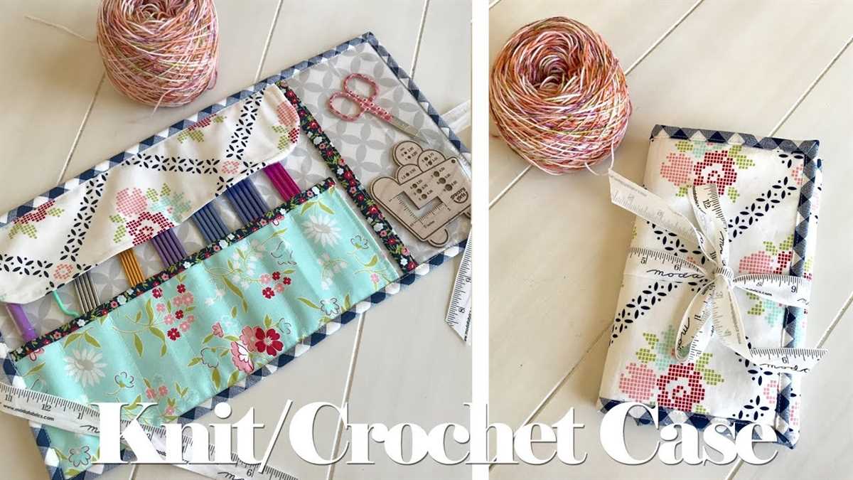 Knitting needle case pattern