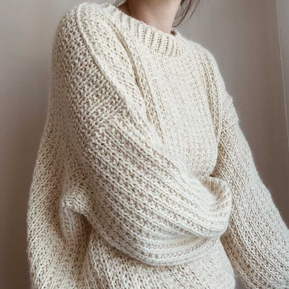 Free oversized sweater knitting pattern