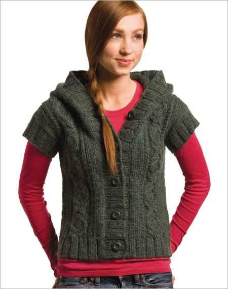 Knitting pattern vest bulky yarn