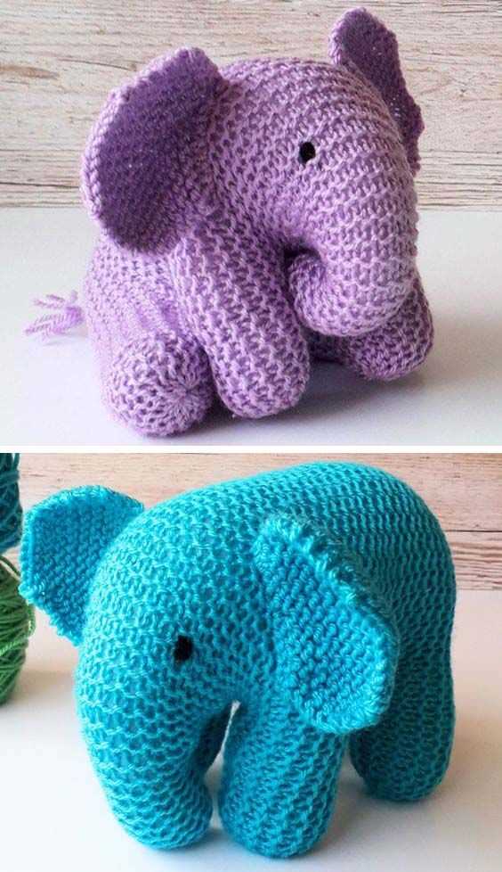 Beginner easy knit stuffed animals patterns