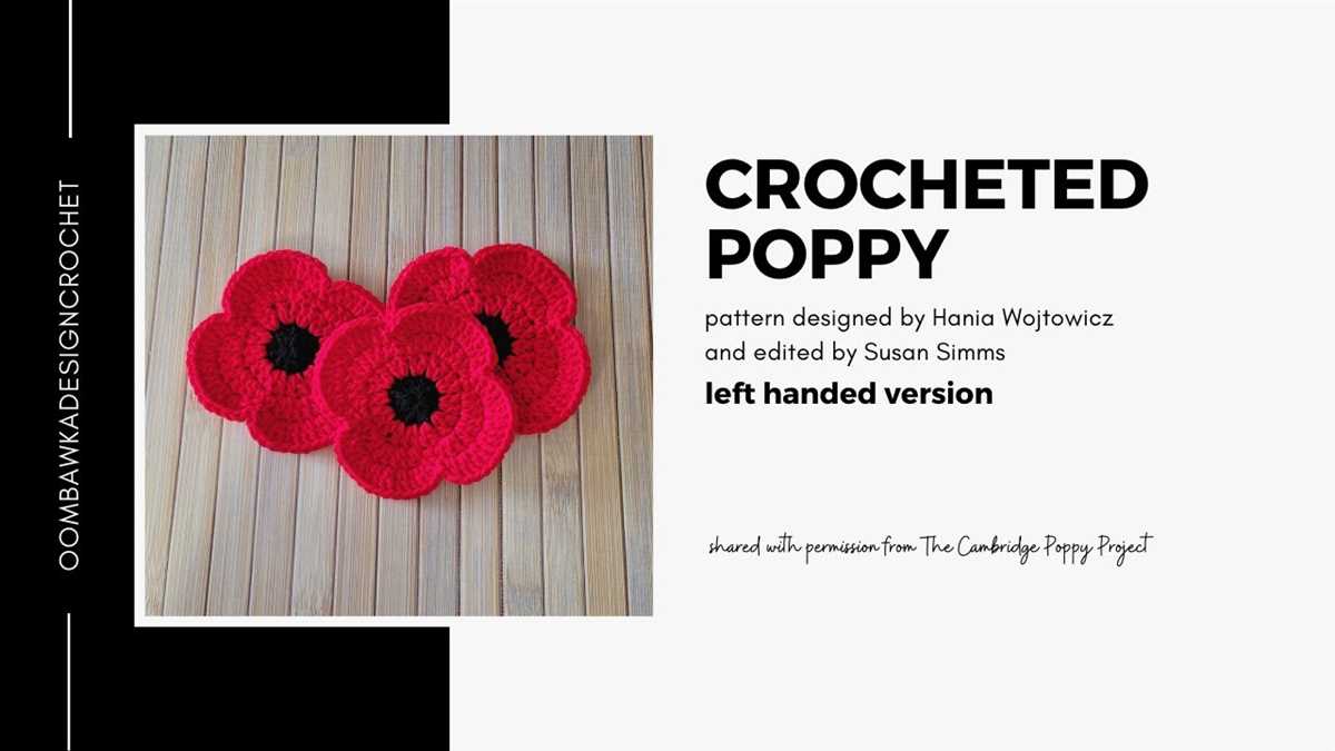Free poppy knitting patterns to download