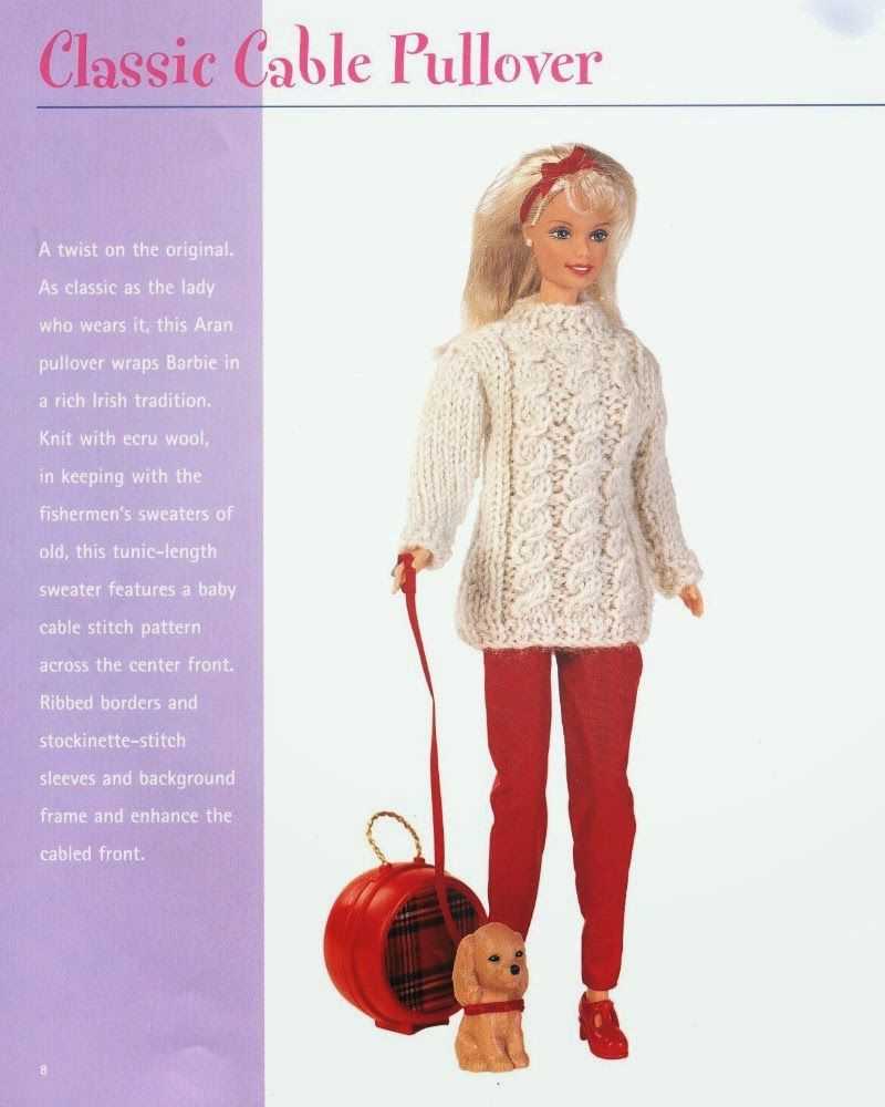 Free printable knitting patterns for barbie dolls