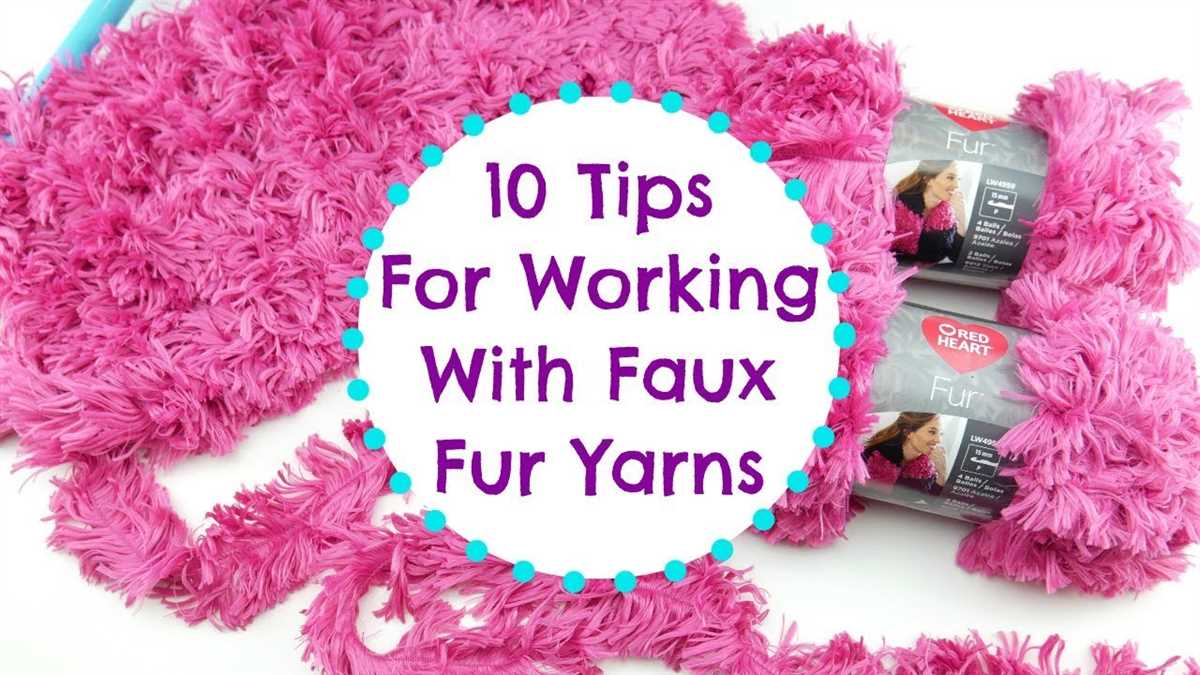 Fun fur yarn knitting patterns