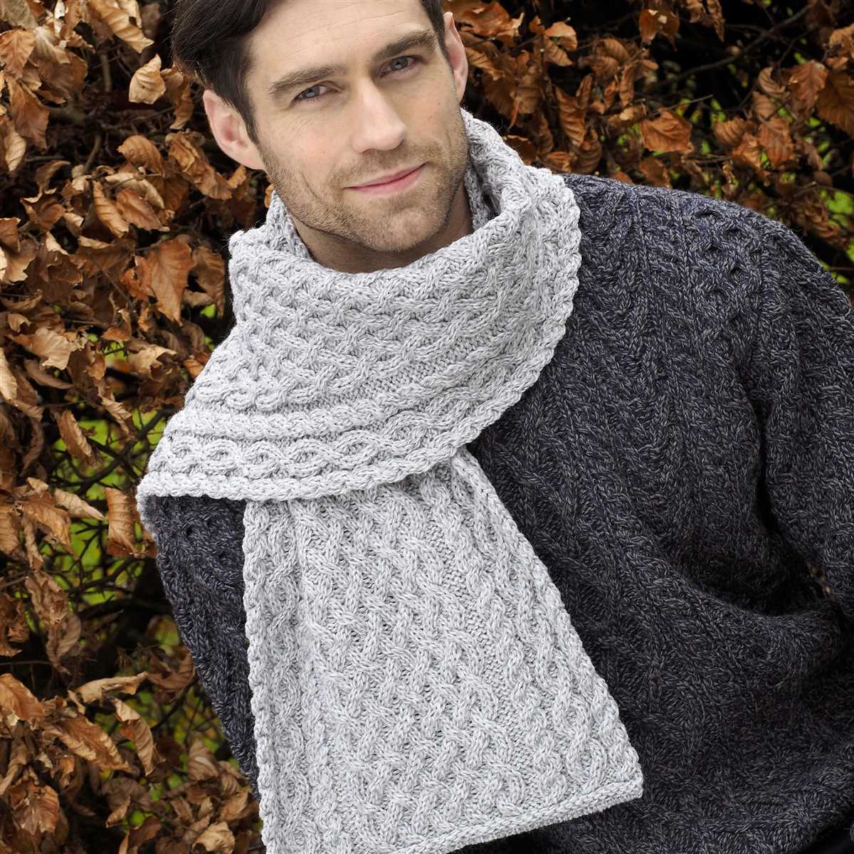 Knit scarf patterns for men
