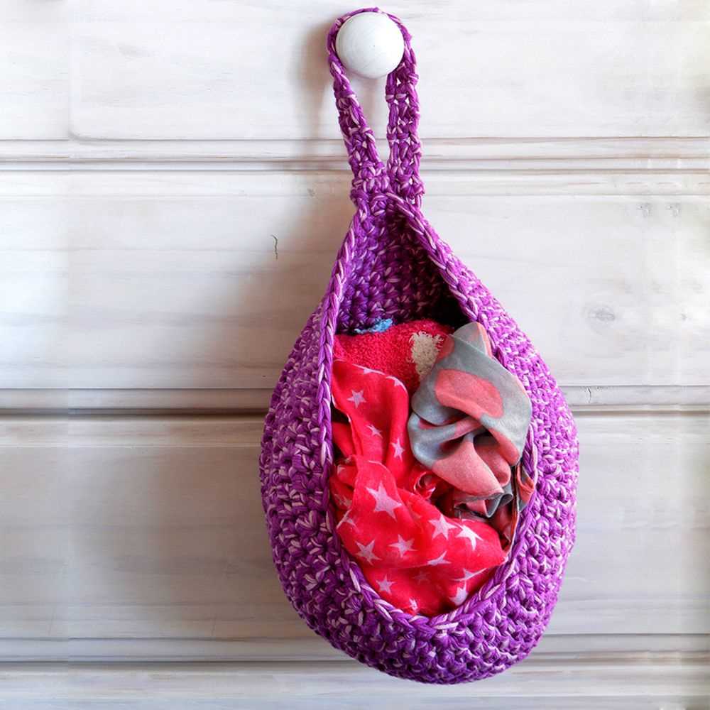 Hanging basket knitting pattern