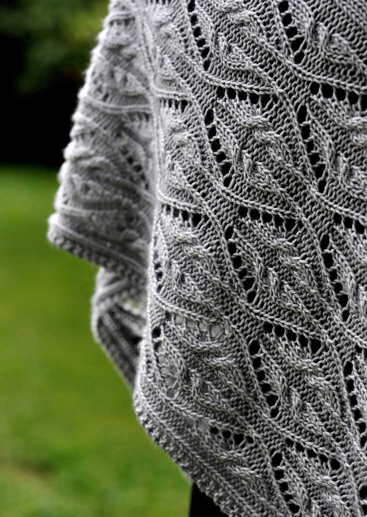 Knit lace scarf pattern