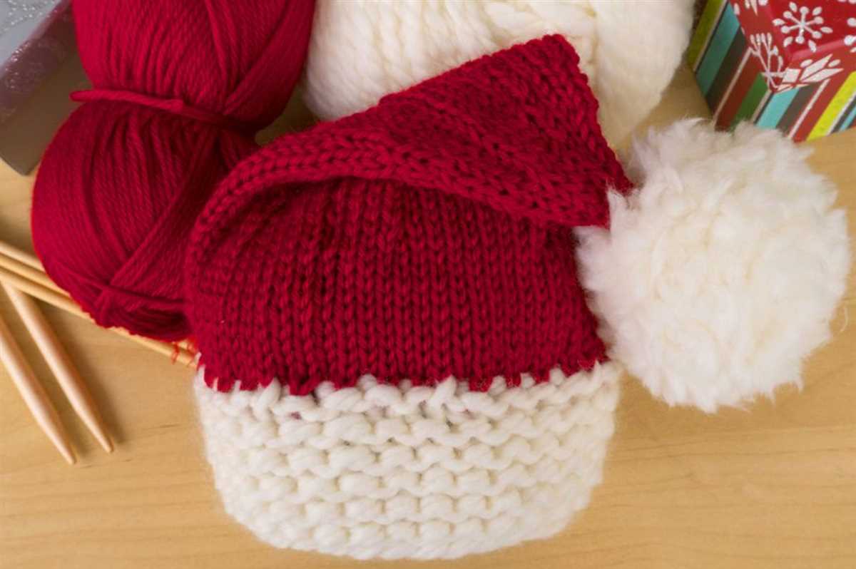 Free santa hat knitting pattern