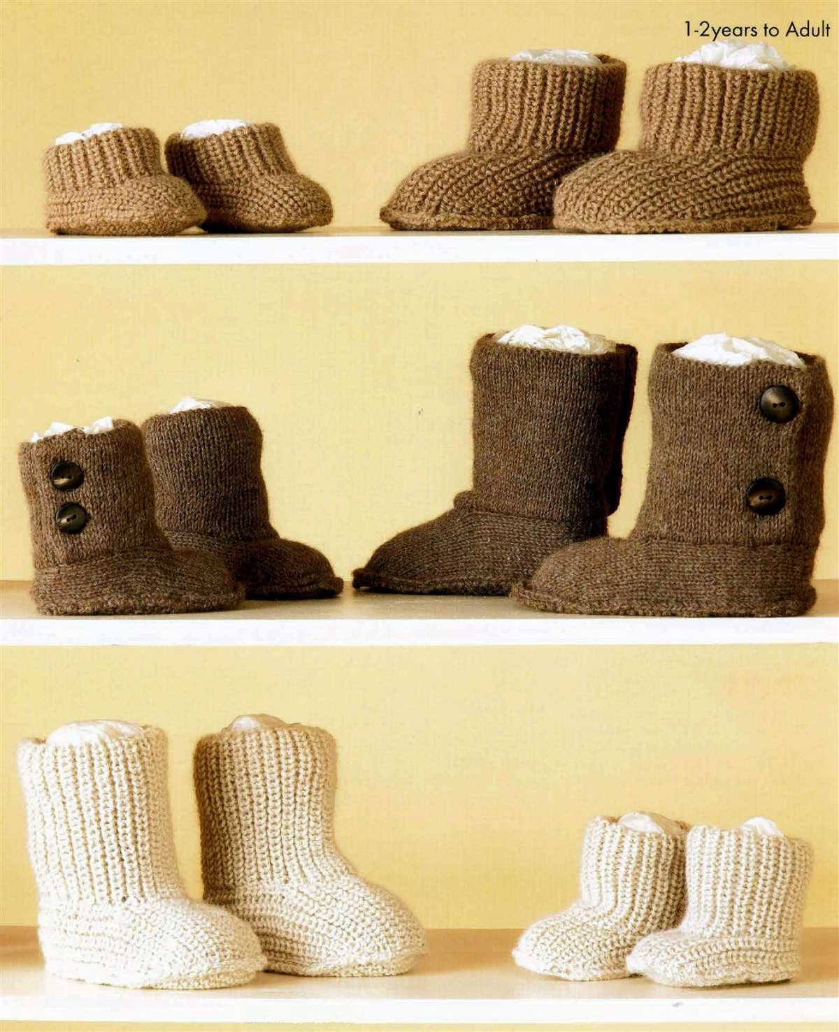 Free slipper boot knitting patterns