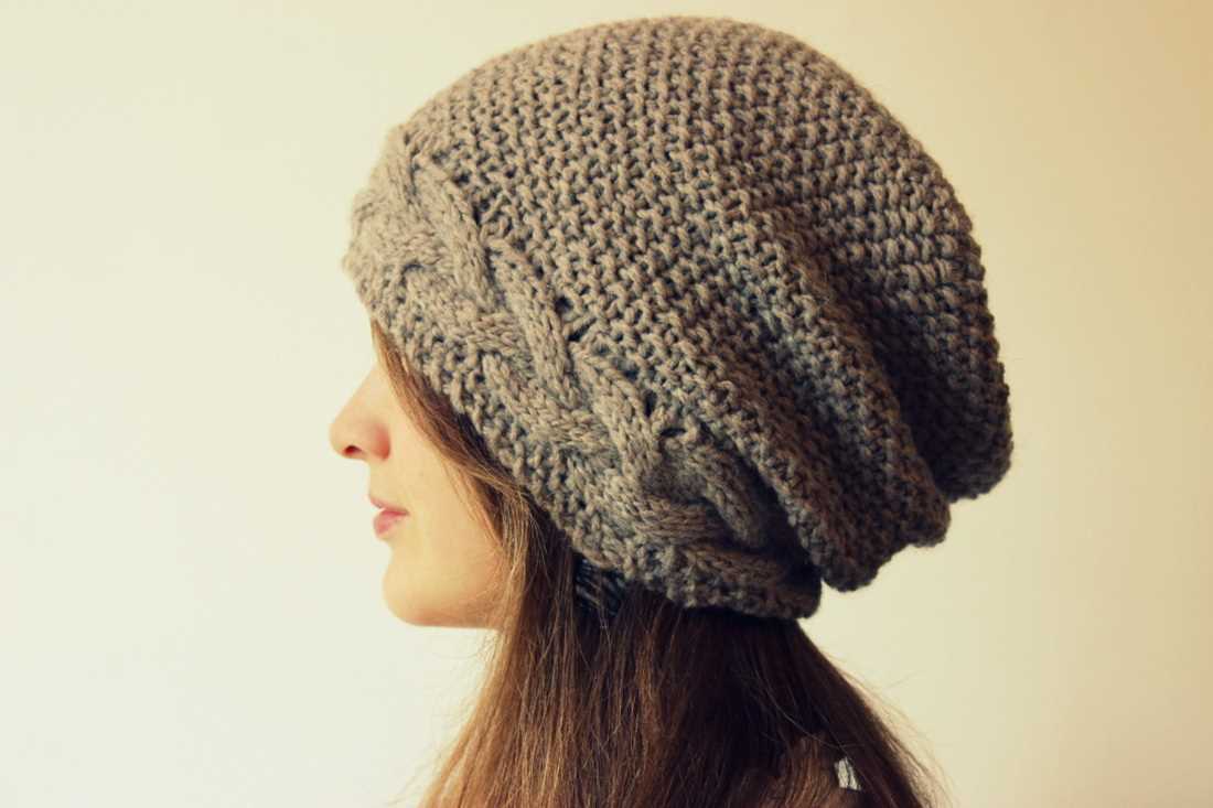 Free slouchy knit hat patterns
