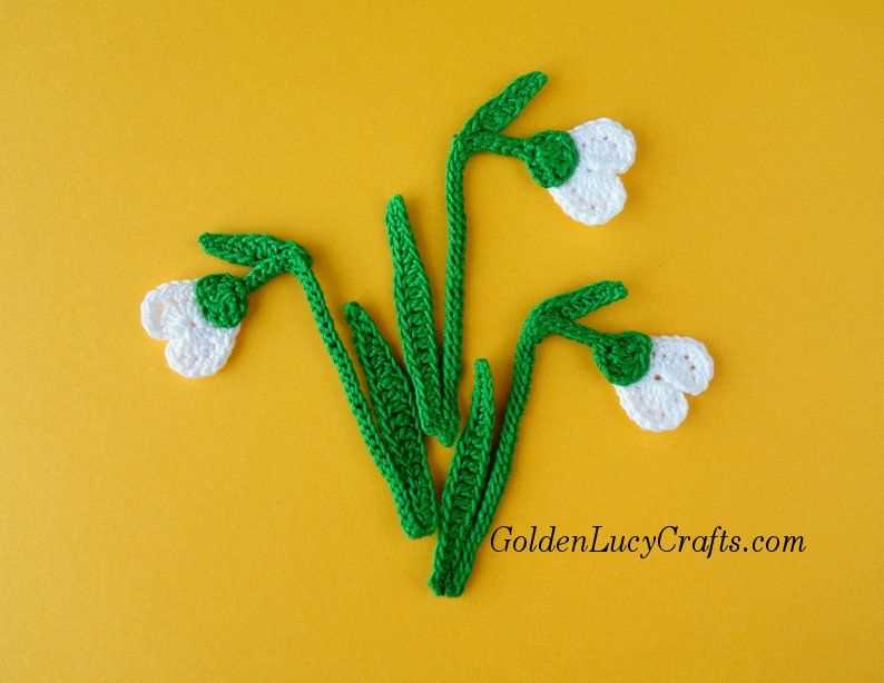Free snowdrop knitting pattern