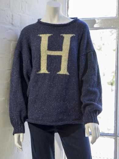 Knitting pattern letter jumper