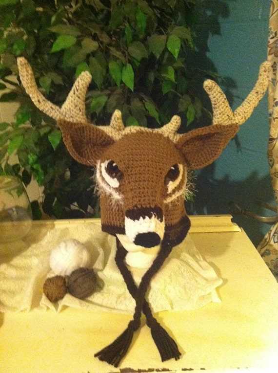Knit deer hat pattern