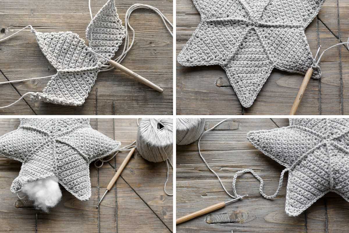 Free star knitting pattern