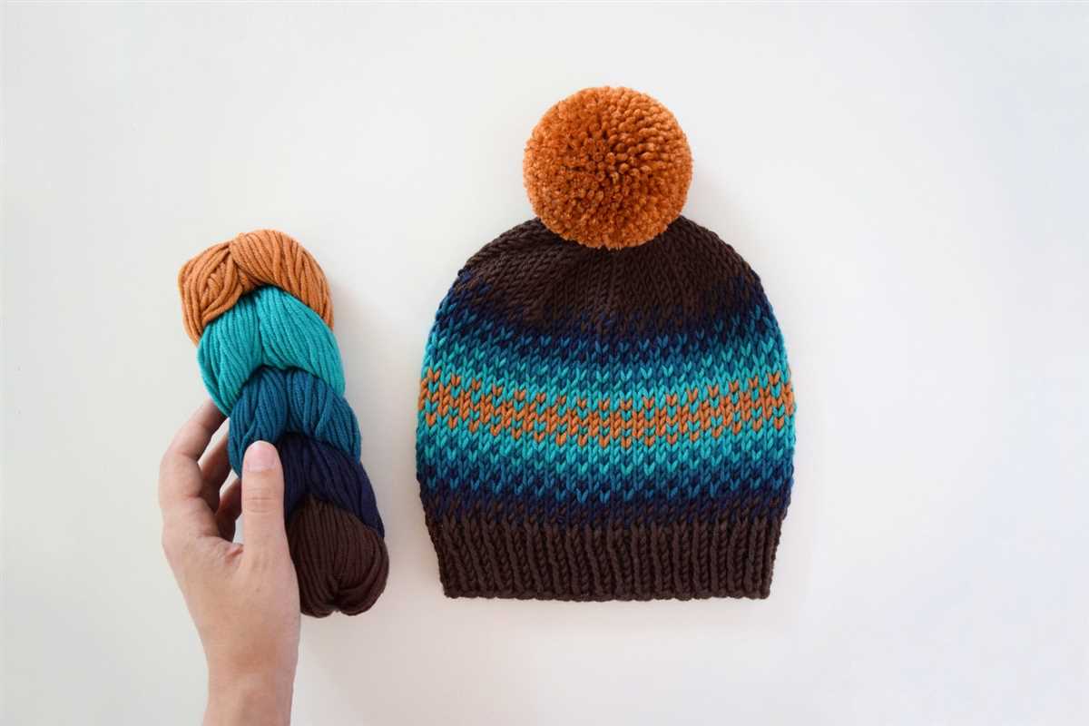 Knitting pattern for a beanie hat