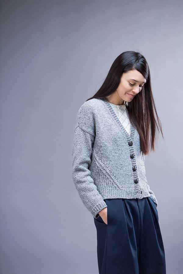 Drop shoulder cardigan knitting pattern free