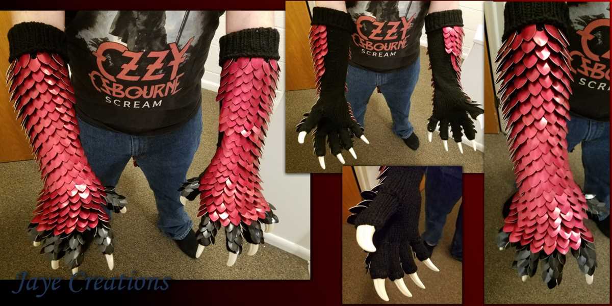 Dragon scale gloves knitting pattern free