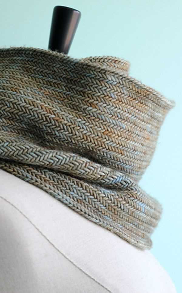 Herringbone scarf knitting pattern