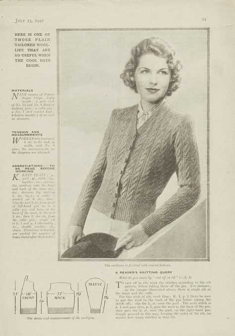 Free vintage knitting patterns uk