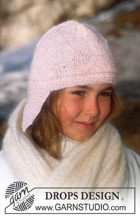 Earflap hat knitting pattern straight needles