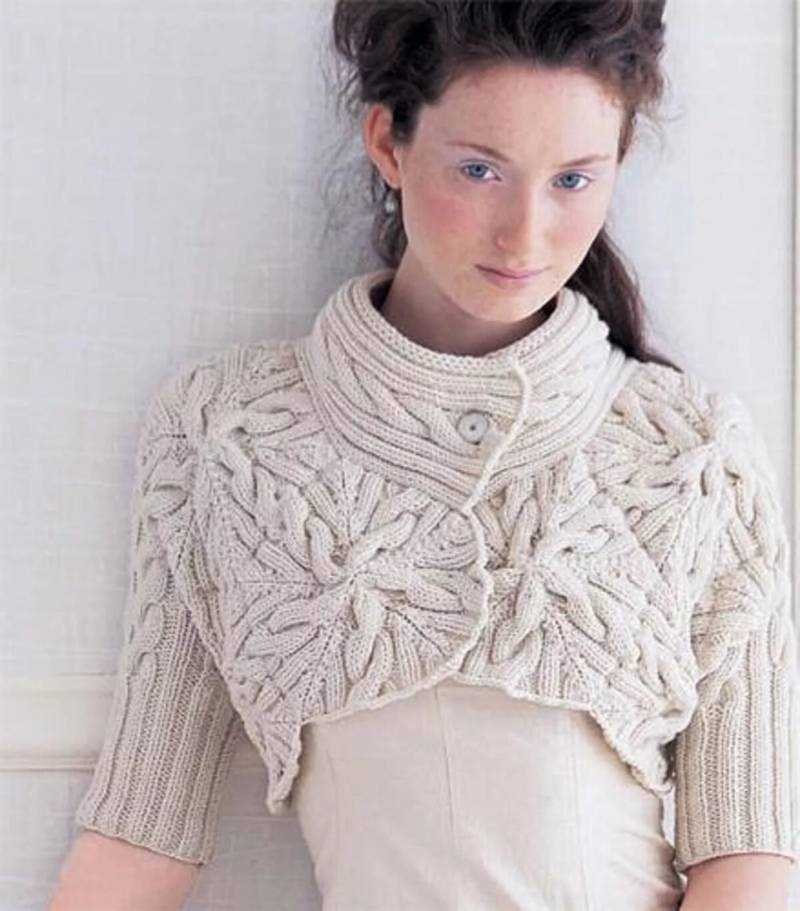 Bolero sweater knitting pattern