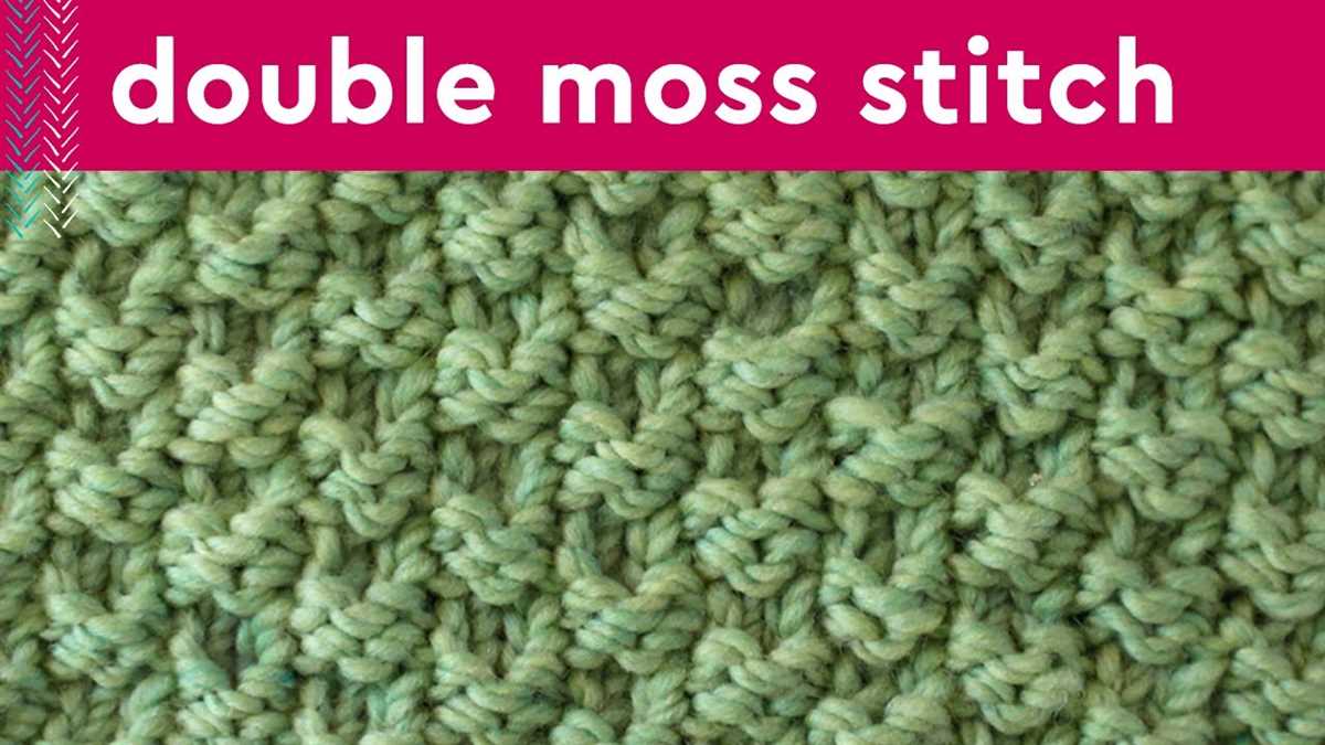 Moss stitch knit hat pattern
