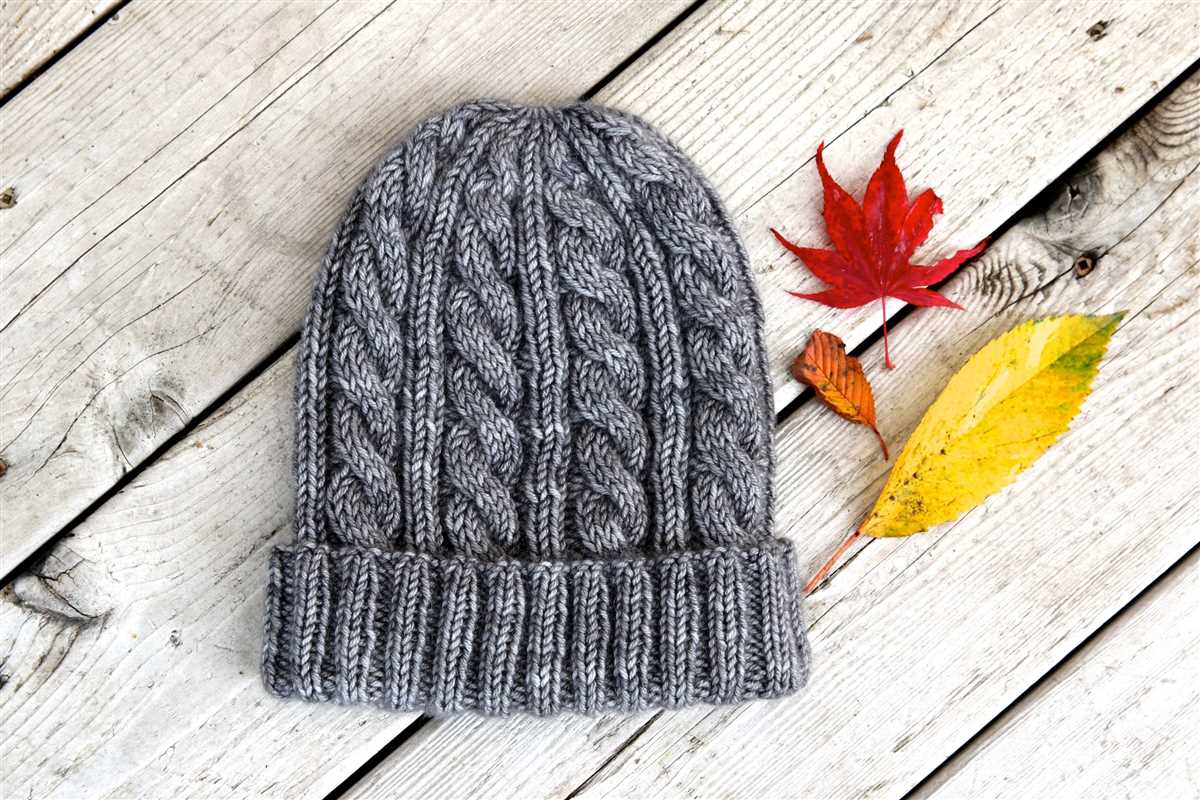 Knit cable hat free pattern