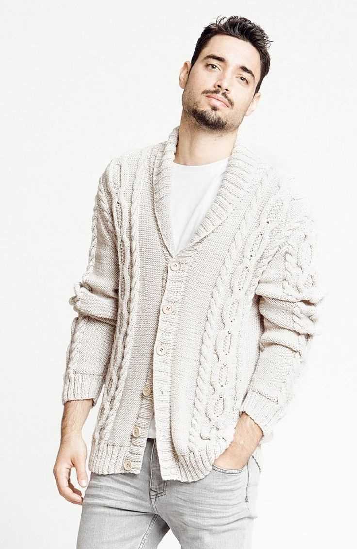 Mens knit cardigan pattern