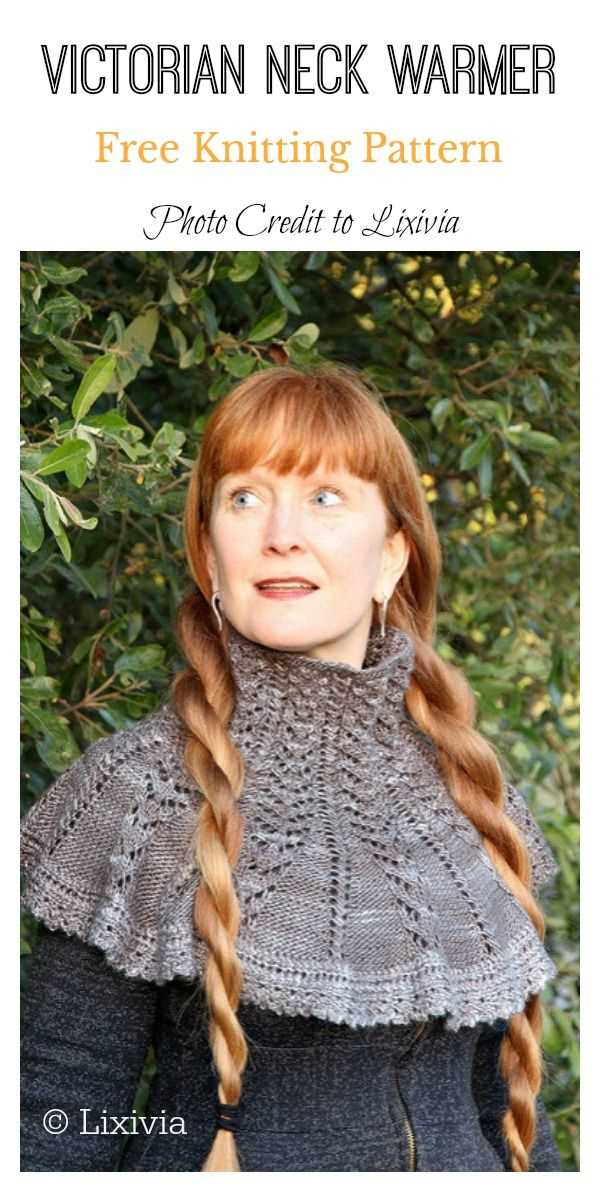 Neck warmer knitting pattern