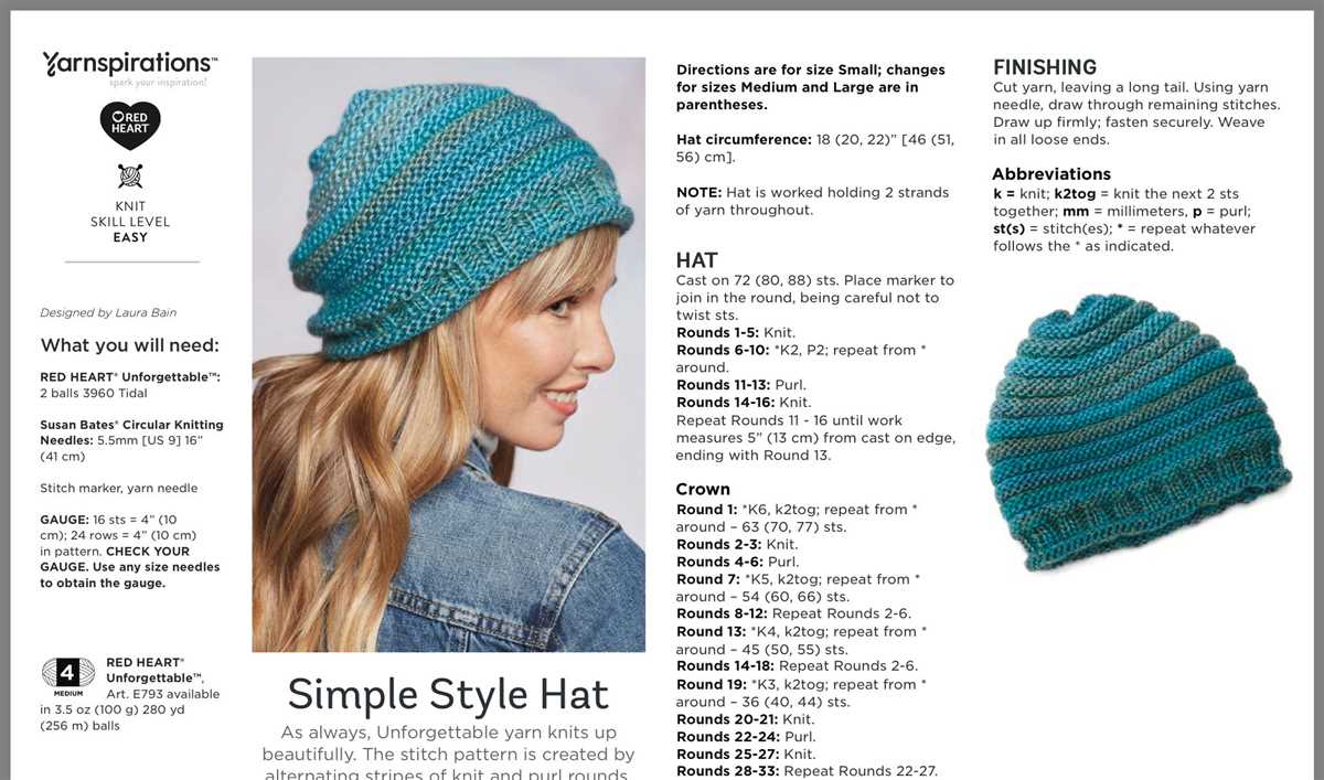 Mens ribbed knit hat pattern straight needles