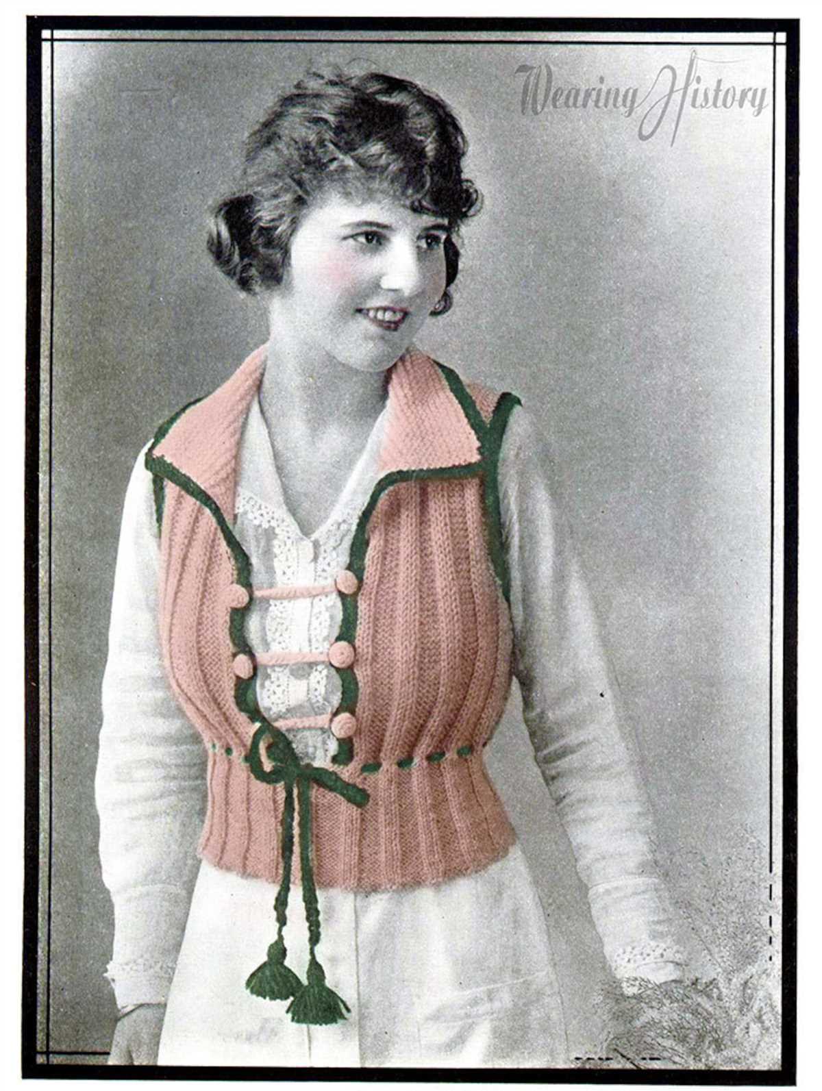 Vintage vest knitting pattern
