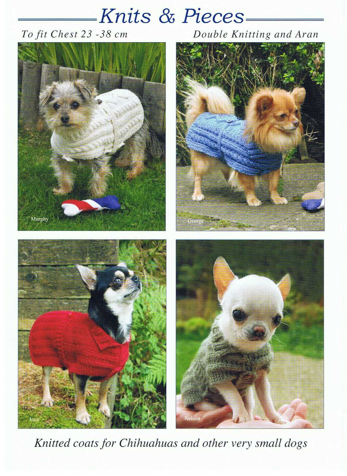 Dog coat knitting pattern small dogs