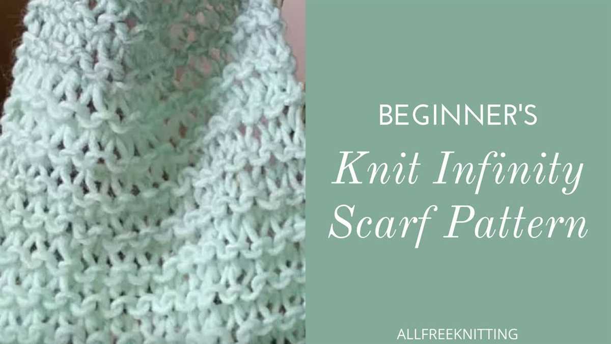 Simple chunky knit scarf pattern