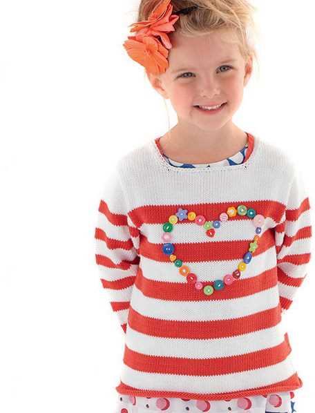 Childs sweater free knitting pattern