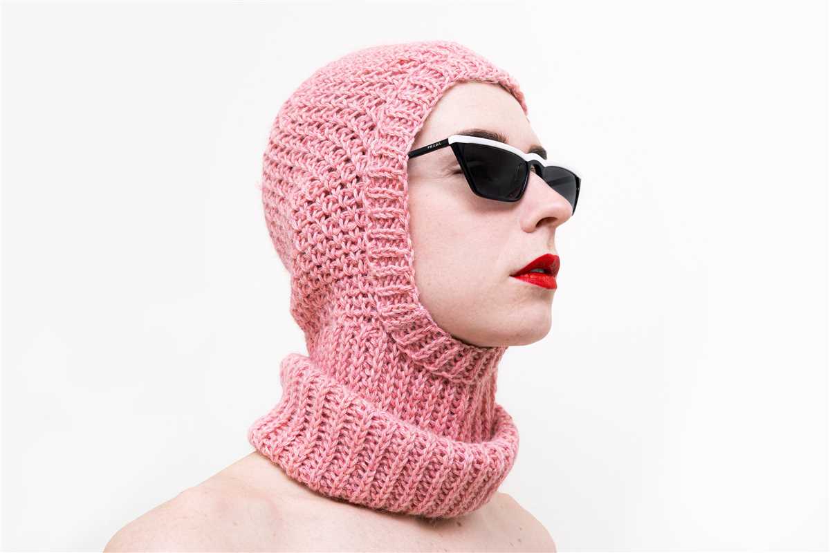 Machine knit balaclava pattern